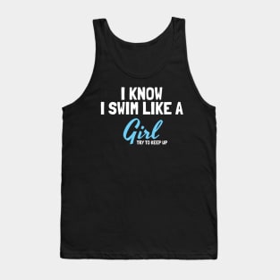 swimming girl Tank Top